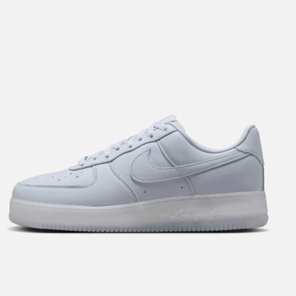 MENS NIKE AIR FORCE 1 LOW 'DRAKE NOCTA CERTIFIED LOVER BOY PALEST PURPLE - Picture 2 of 6